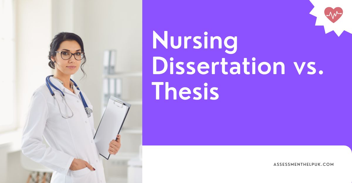 nursing dissertation vs thesis