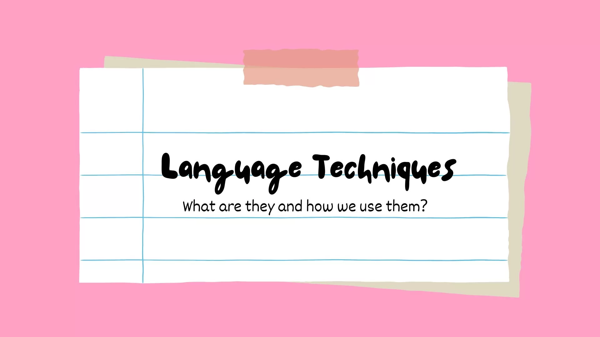 What Are Language Techniques: Complete Guide