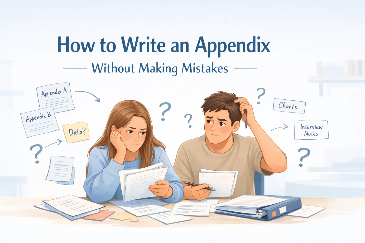 Appendix writing help